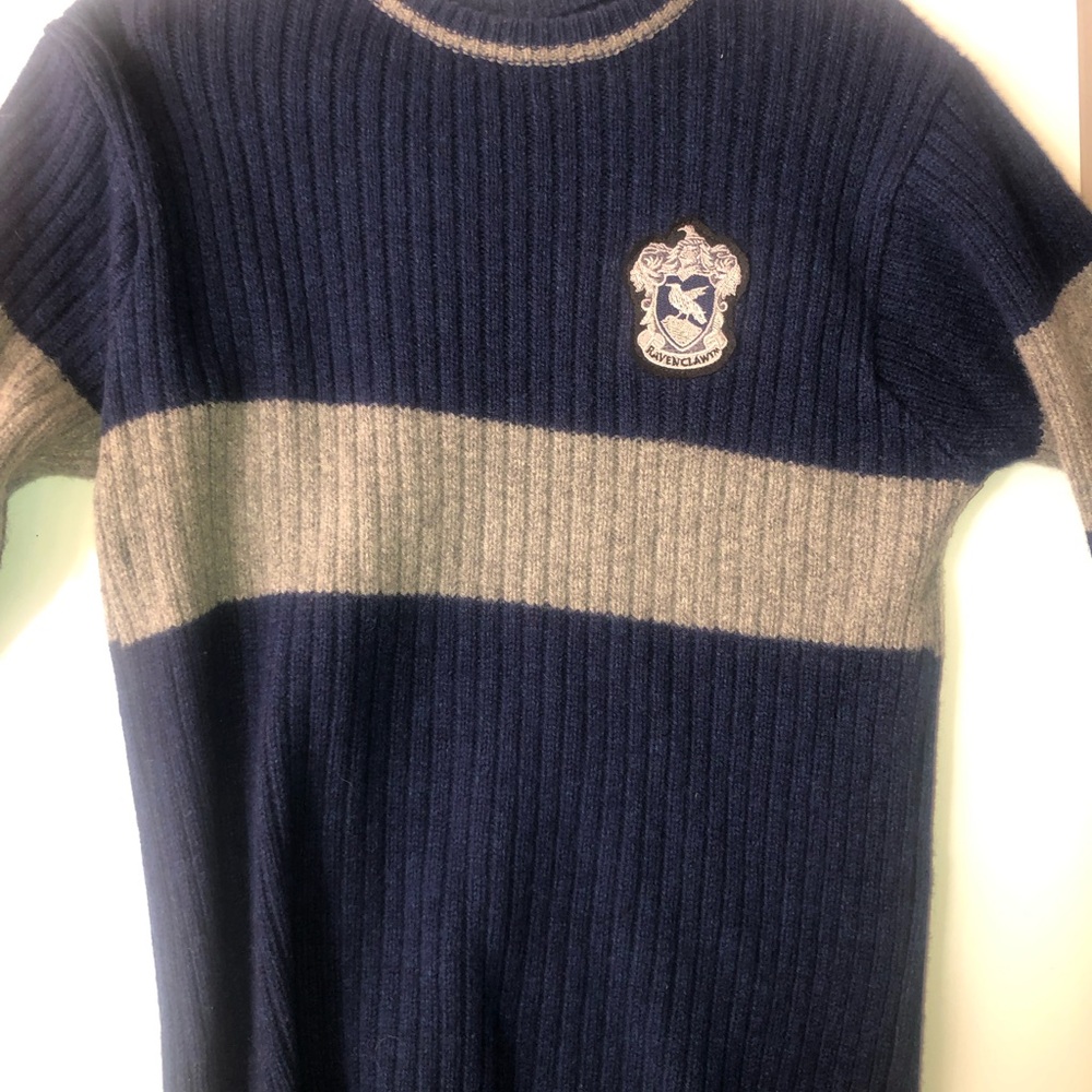 Navy and Gray Men's Sweater